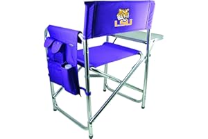 PICNIC TIME NCAA Texas A&M Aggies Sports Chair with Side Table - Beach Chair - Camp Chair for Adults