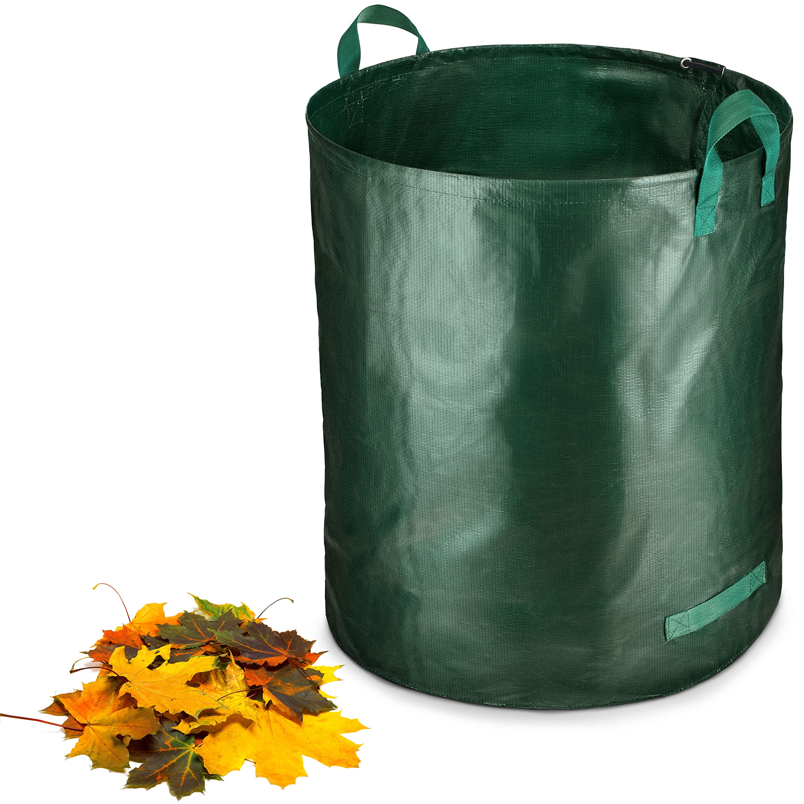 1x 272 litre garden bag stable | leaf bag | garden waste bag | garden bags for garden waste | green waste bags foldable, large, robust made of polypropylene fabric 150g/m² (1x 272 litre)