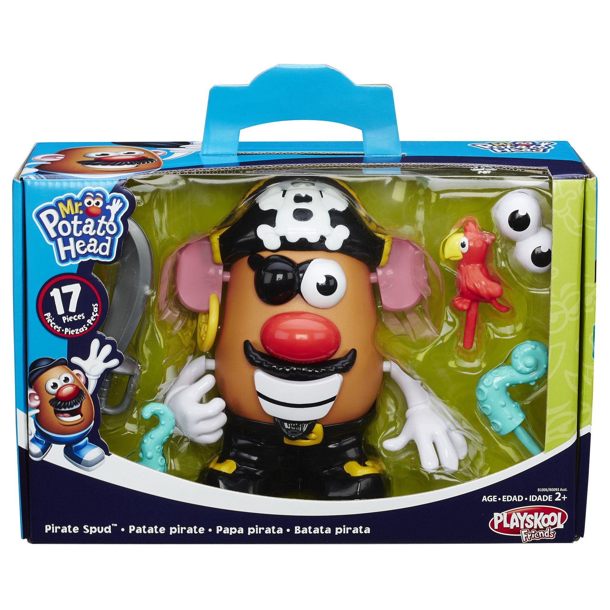 Mr. Potato Head Pirate Spud Figure 17 PC MixMatch Playset Kids Toddler