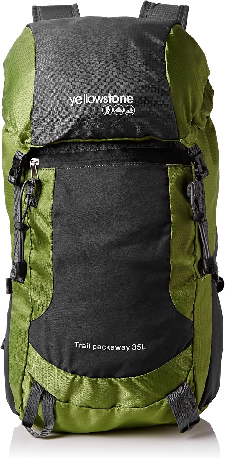 Yellowstone Unisex's Trail Pack Away BackpackGreen, 35 Litre Amazon