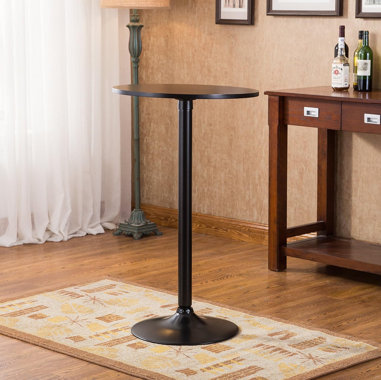 Best Roundhill Metal Dining Table Whith Glasses