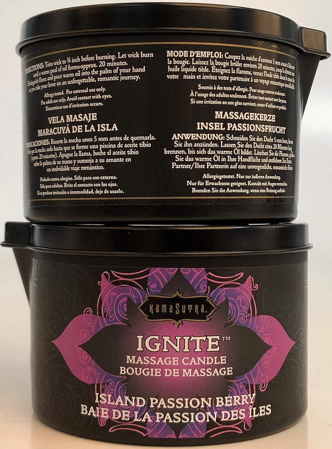 Kama Sutra - Massage Oil Candle - Island Passion Berry - 6 Ounce : Massage Oils : Beauty