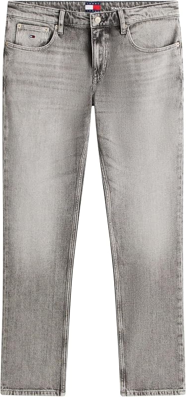 Herren Jeans Hose Scanton Slim Fit, Grau (Denim Grey), 28W/36L