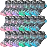 Bemeol Girls Socks 18 Pairs Kids Ankle Socks for Girls Low Cut Athletic Sock