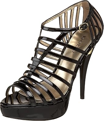 bebe black platform sandals