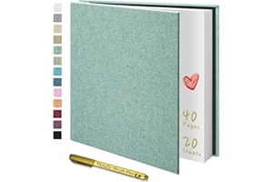 Yopih Photo Album Self Adhesive Scrapbook Photo Albums with Writting Space for 4x6 5x7 8x10 Pictures