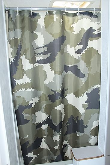Amazon Com Solid Elements Rv Shower Camo Curtain Accessories Gear