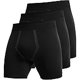 CRZ YOGA Men's Seamless 5" Boxer Briefs Breathable Sports Underwear (3-Pack)