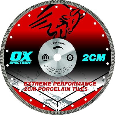 OX Tools OX Pro 2CM Porcelain Cutting Blade 350/25.4/20mm