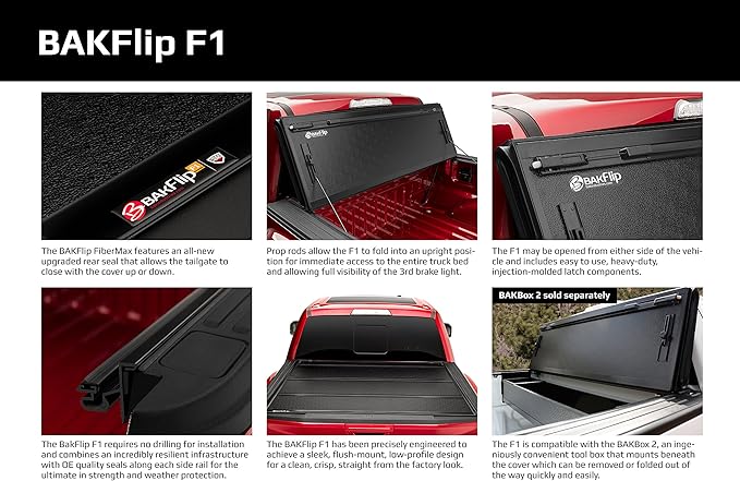 Bak Bakflip F1 Hard Folding Truck Bed Tonneau Cover 772309 Fits 2004 2014 Ford F150 5 6 Bed 66 Automotive Amazon Com
