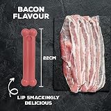 Tasty Bone Nylon Dog Chew Toy Bacon for Small Dogs Indestructible UK Made view 5