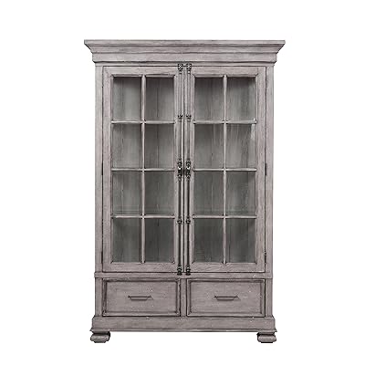 Samuel Lawrence Prospect Hill China Cabinet in Gray