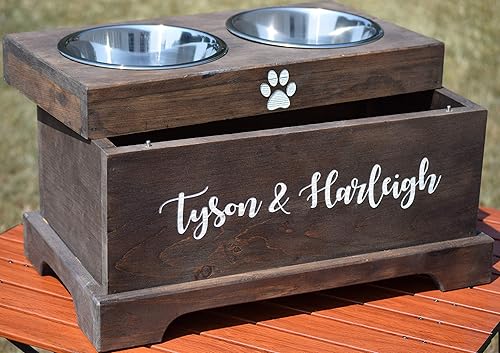 Amazon Com Elevated Dog Feeder And Storage Box Elevated Dog