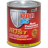 POR-15 Rust Preventive Coating &mdash; Non-Porous Protective Barrier, 16 fl oz, Silver