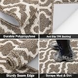 SHACOS Hallway Runner Rug 60x180 cm Non Slip Brown Kitchen Mat view 2