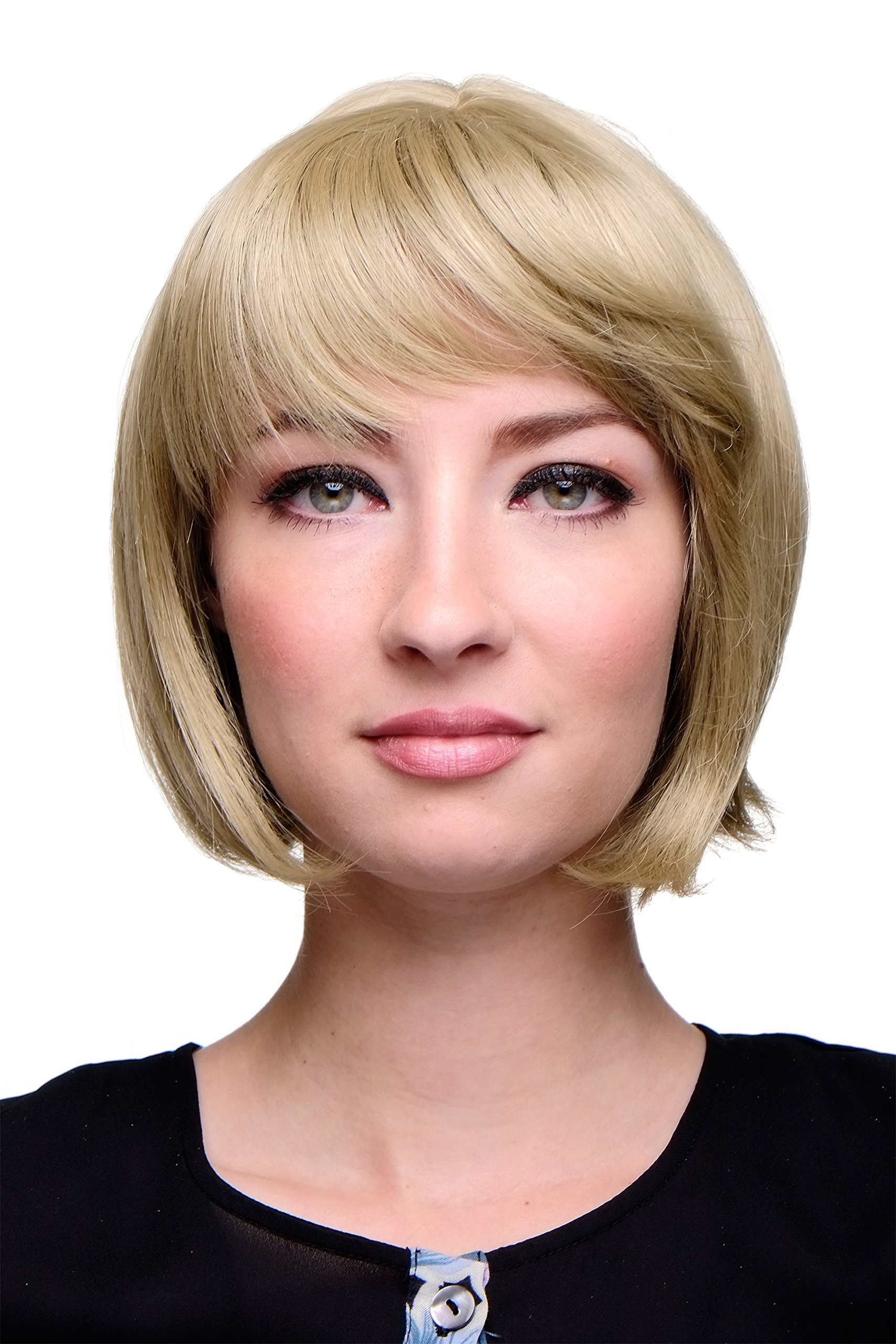 WIG ME UP - Lady Quality Wig Short Page Bob Fringe Bangs Medium Blond ashblond 703-24 โ image 1