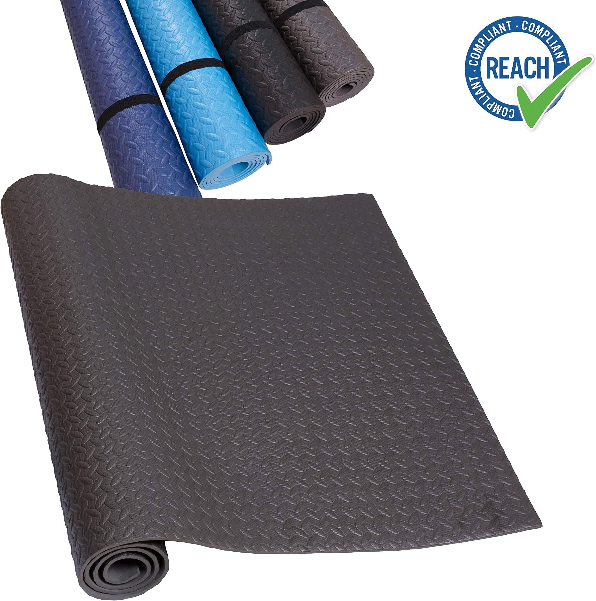EVA Underlay Mat Treadmill Black Yoga Mat Non-slip & Soundproofing - Floor Protective Mat Fitness room flooring
