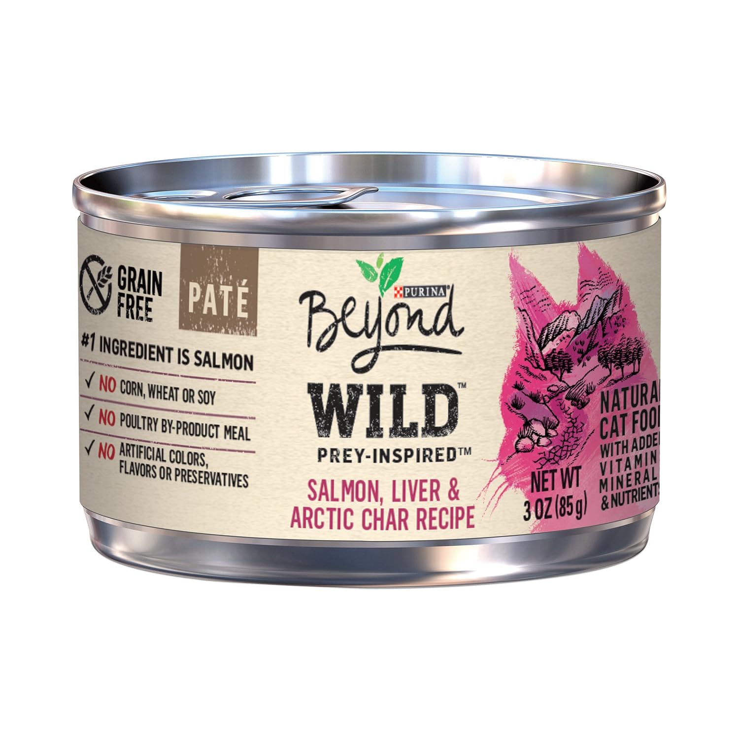 Purina Beyond Wild Grain Free Natural High Protein Adult Cat Food - 