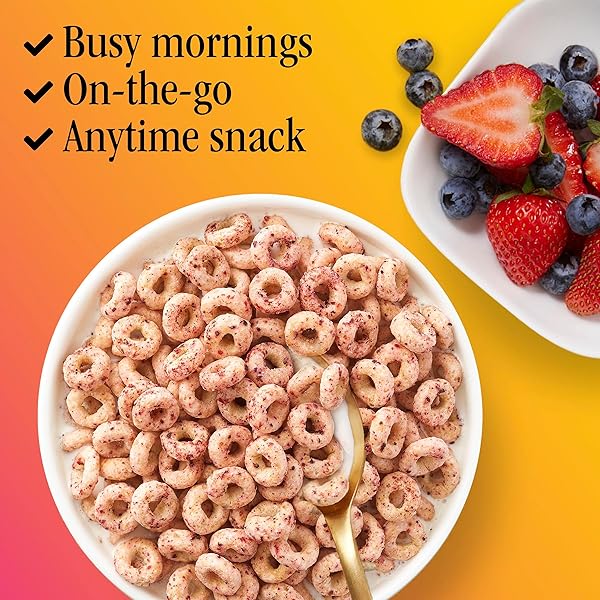 VERY BERRY CHEERIOS, HEART HEALTHY GLUTEN FREE BREAKFAST CEREAL, MADE WITH WHOLE GRAIN OATS, 10.9 OZ