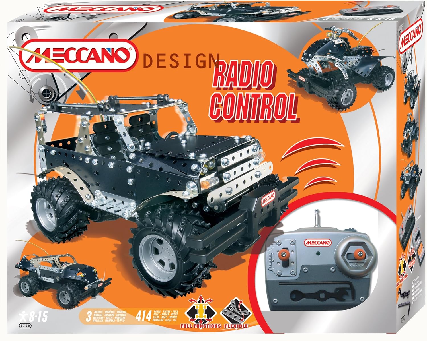 meccano radio control car