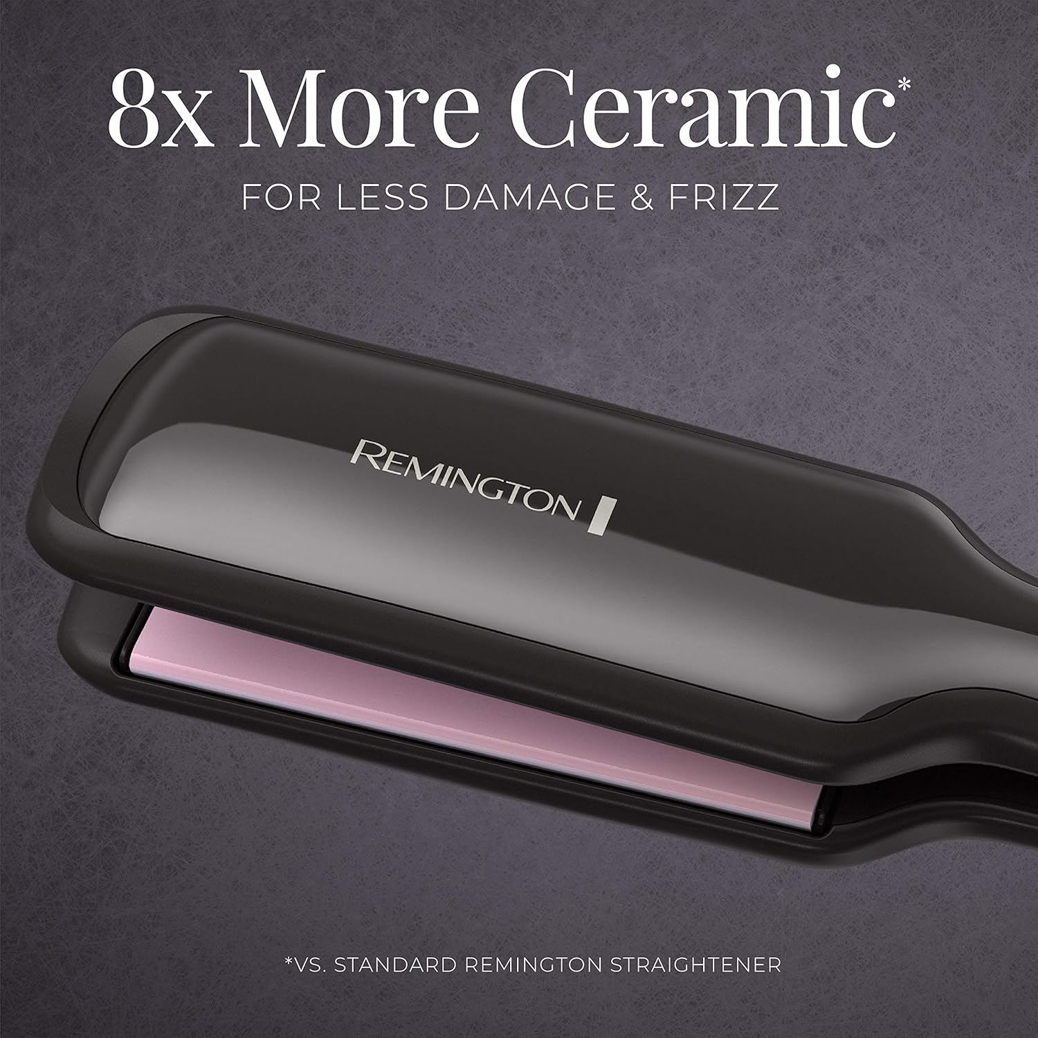 Remington S9520 Pro 2" Pearl Ceramic Flat Iron, Hair Straightener, Digital Controls + 9 Heat Settings, Black/Pink : Flattening Irons : Beauty