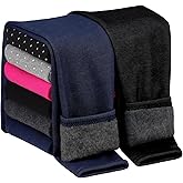 Cooraby 2 Pack Girls Cotton Fleece Lined Leggings Kids Thick Thermal Tights Winter Full Length Pants Warm Clothes