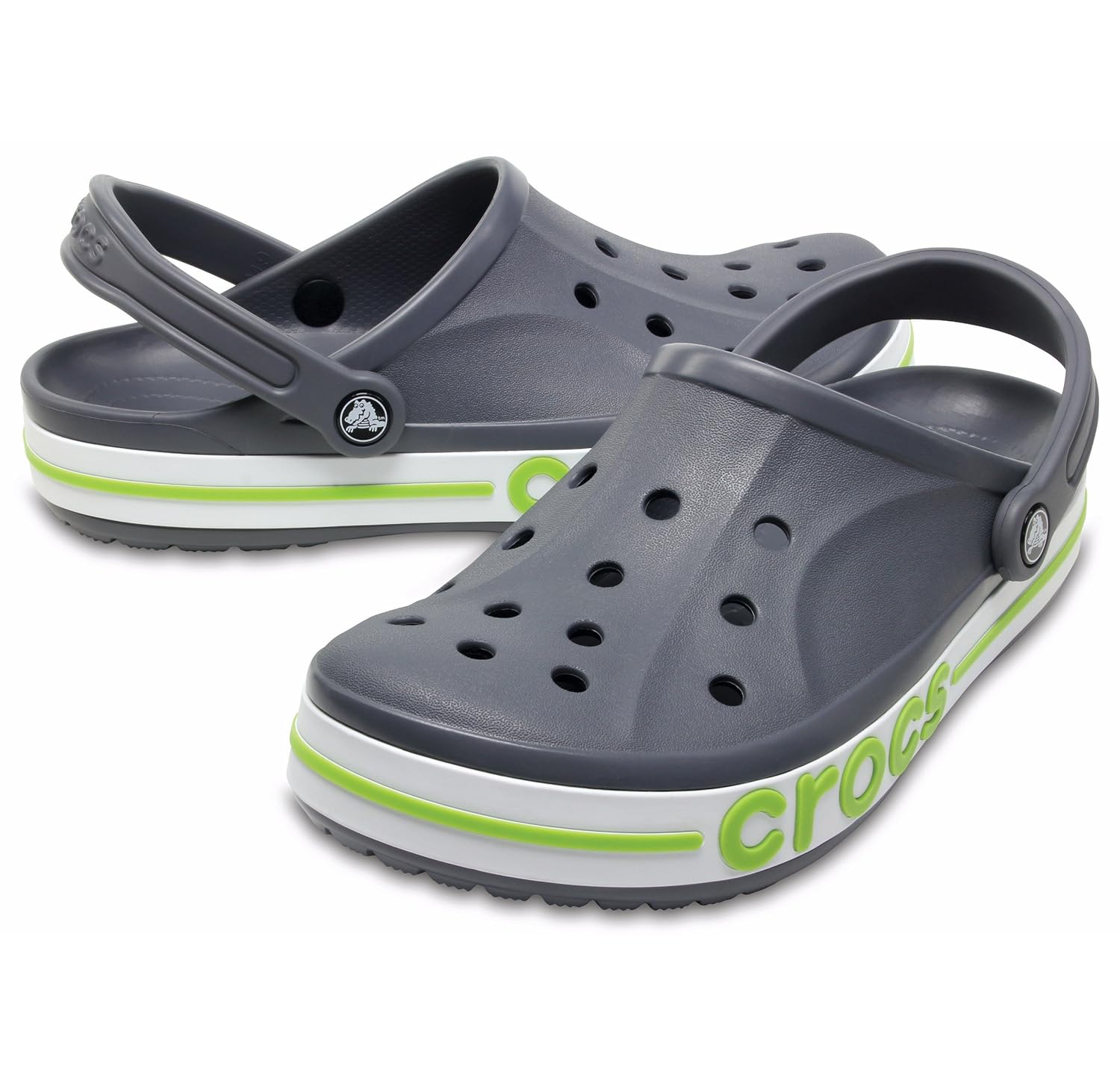 crocs unisex adult bayaband clogs grey