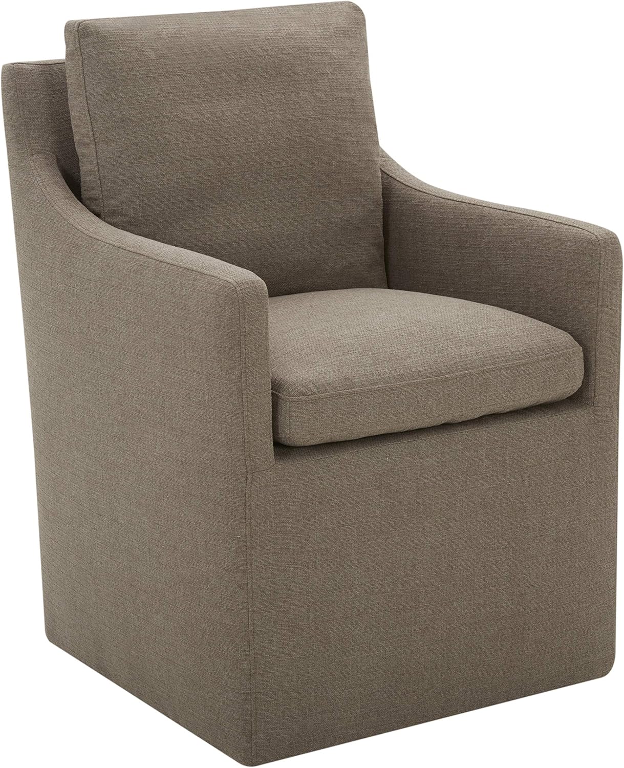 Amazon Brand – Stone & Beam Vivianne Modern Upholstered Dining Chair with Casters, 24.4