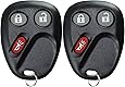 KeylessOption Keyless Entry Remote Control Car Key Fob Replacement for LHJ011 (Pack of 2)