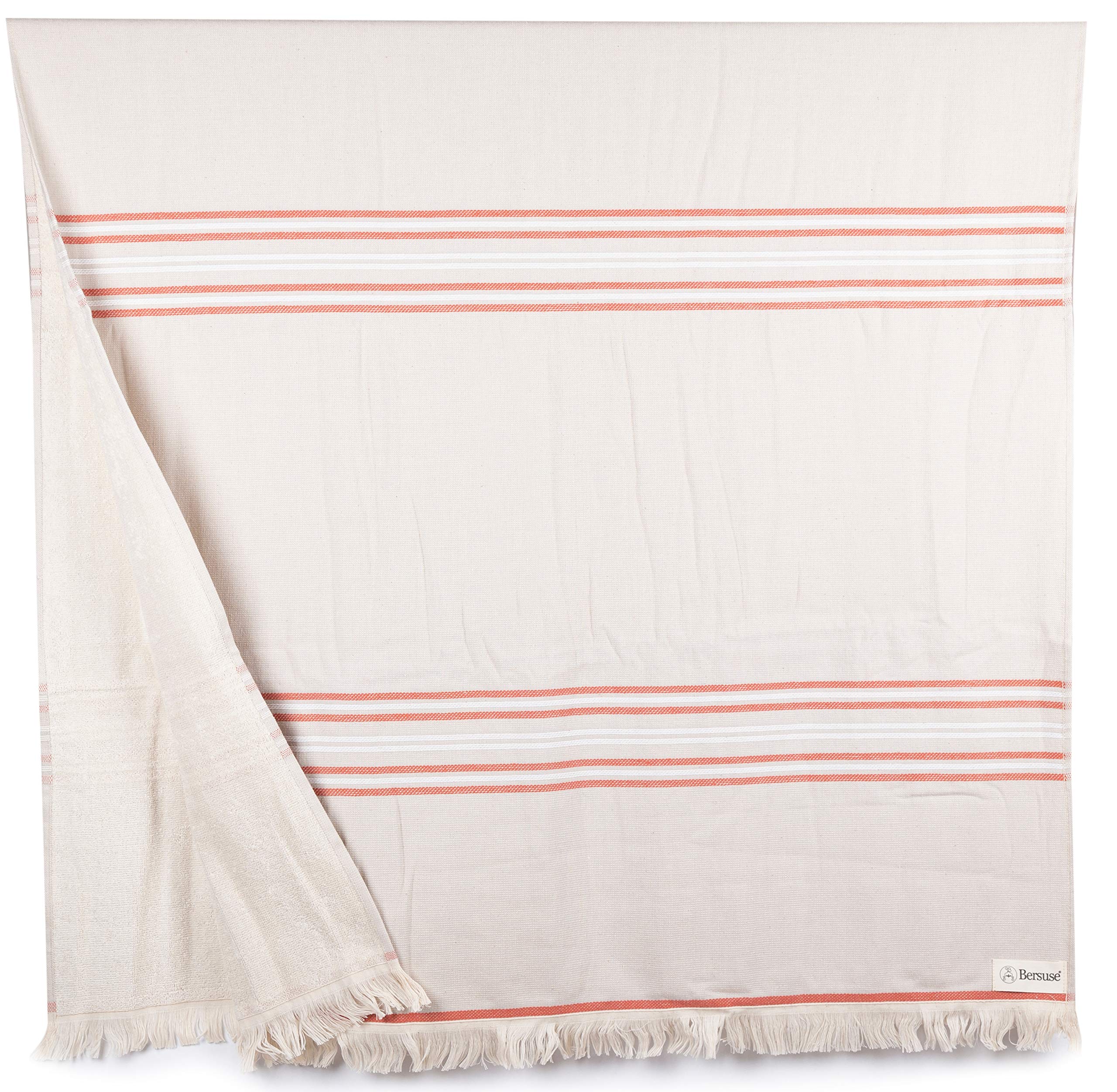 Bersuse 100% Cotton - Lagos Turkish Towel - Brick