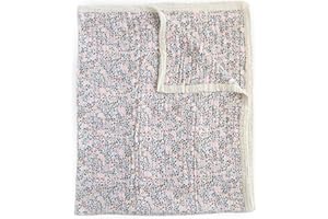 Little Unicorn Premium Quilted Throw | Super Soft, Multi-Layered Muslin XL Blanket| Great for Kids & Families (Pressed Petals)