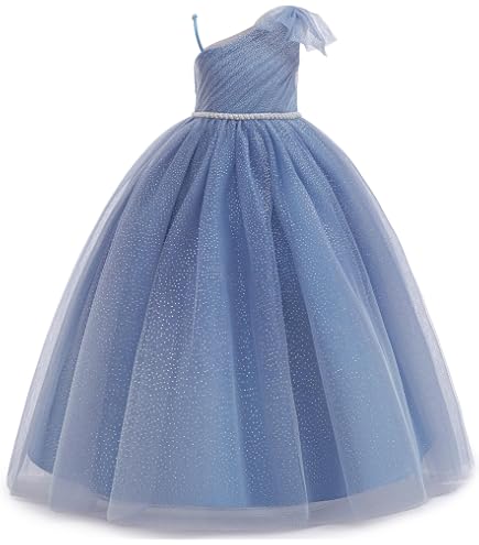 Party Dresses for Girls Size 5 Sparkly Xmas Santa Easter Pageant Party Dress 5 Years Old Green O Neck for Girls Wedding Holiday Summer Dressy Pretty Dress Floral Prom Ball Gowns (