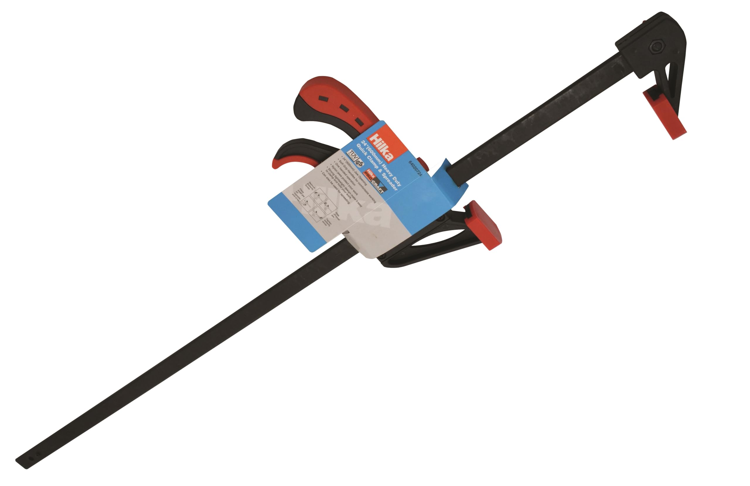 Hilka 64020724 24-Inch Quick Release Bar Clamp, red and black