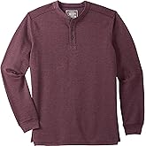 Liberty Blues by Kingsize Men's Big & Tall Ribbed Knit Henley - 2XL, Heather Russet