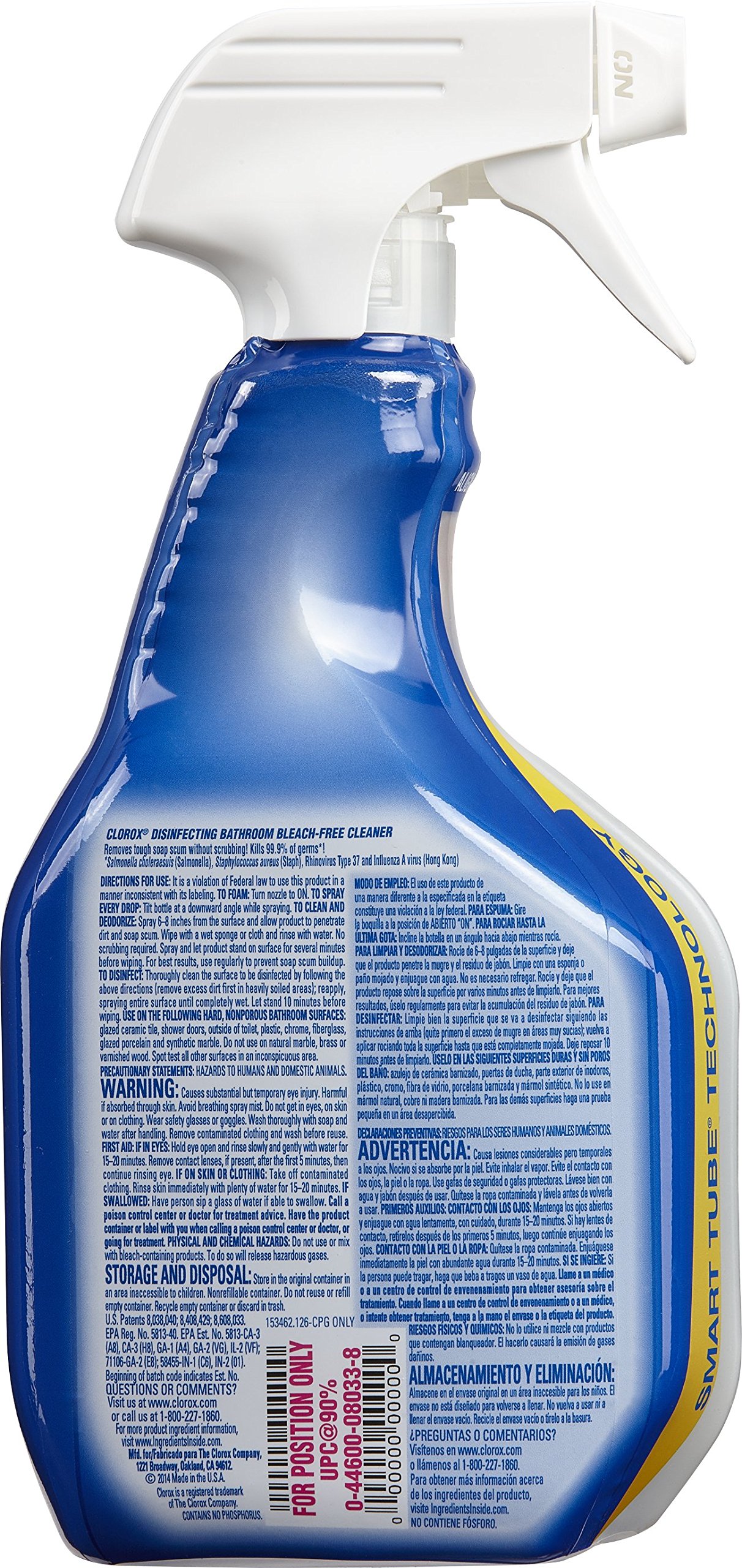 Clorox Disinfecting Bathroom Cleaner, Bleach Free 30 Ounce Spray