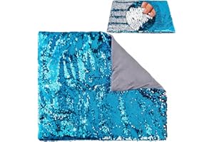 Hugsmiling Weighted Lap Pad, 5lbs 18" x 22", Weighted Lap Blanket for Kids and adults, Easy to Maneuver Sequins, Good Gift fo