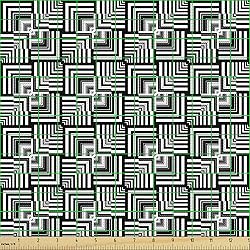 Ambesonne Black and White Fabric by The