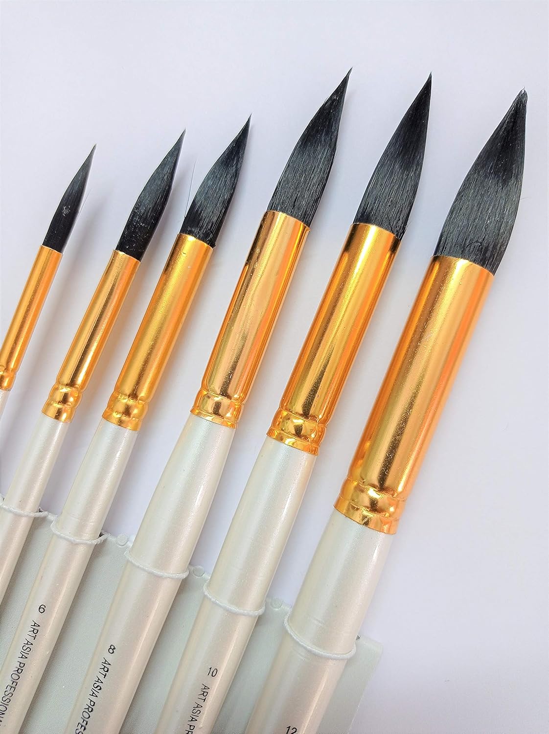 Art Asia Synthetic Watercolor Mop Brush Set of 6pc Amazon.in Home