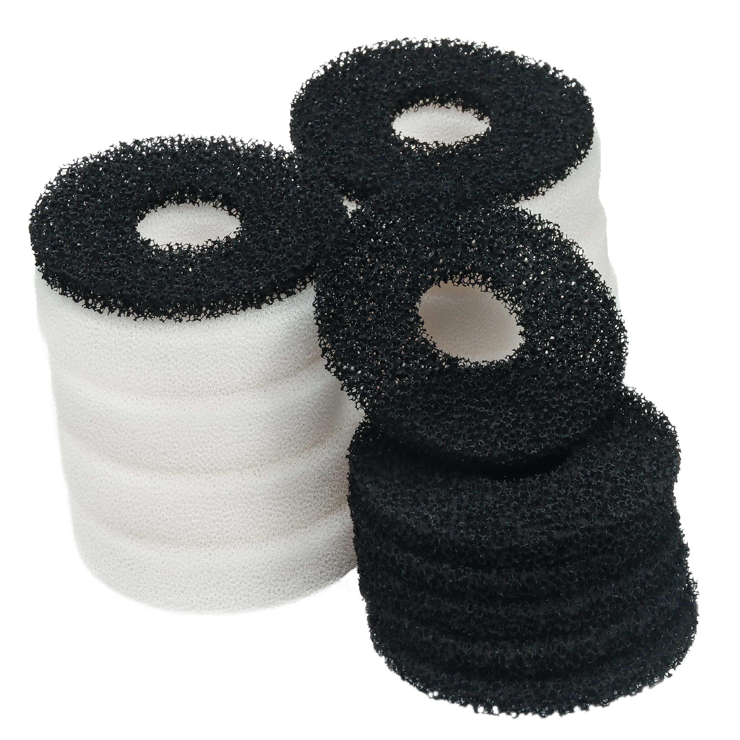 LTWHOME Compatiable Foam and Carbon Rings Fit for Biorb Filter Set / Service Kit (Pack of 16)