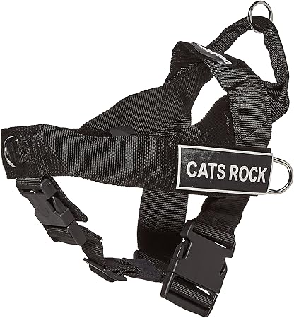 Amazon Com Dean Tyler D T Universal Catsrock Bk Xs Dt Universal No Pull Dog Harness Cats Rock X Small Fits Girth 53cm To 64cm Black Pet Harnesses Pet Supplies