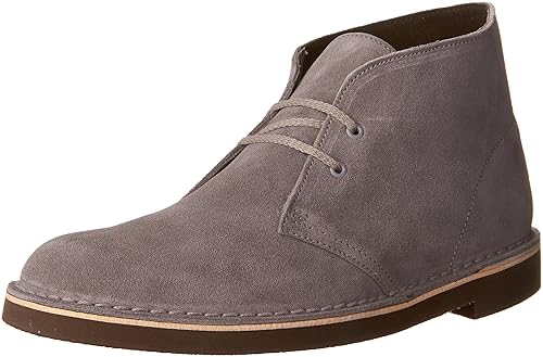 clarks bushacre 2 grey leather