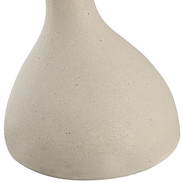 JONATHAN Y TBL1110B BORACAY 19.75″ MODERN MINIMALIST INDOOR/OUTDOOR RESIN DRINK TABLE, PEDESTAL, CONTEMPORARY, MID-CENTURY, ART DECO, BOHEMIAN, PATIO, GARDEN, BATHROOM, LIVING ROOM, CREAM TERRAZZO