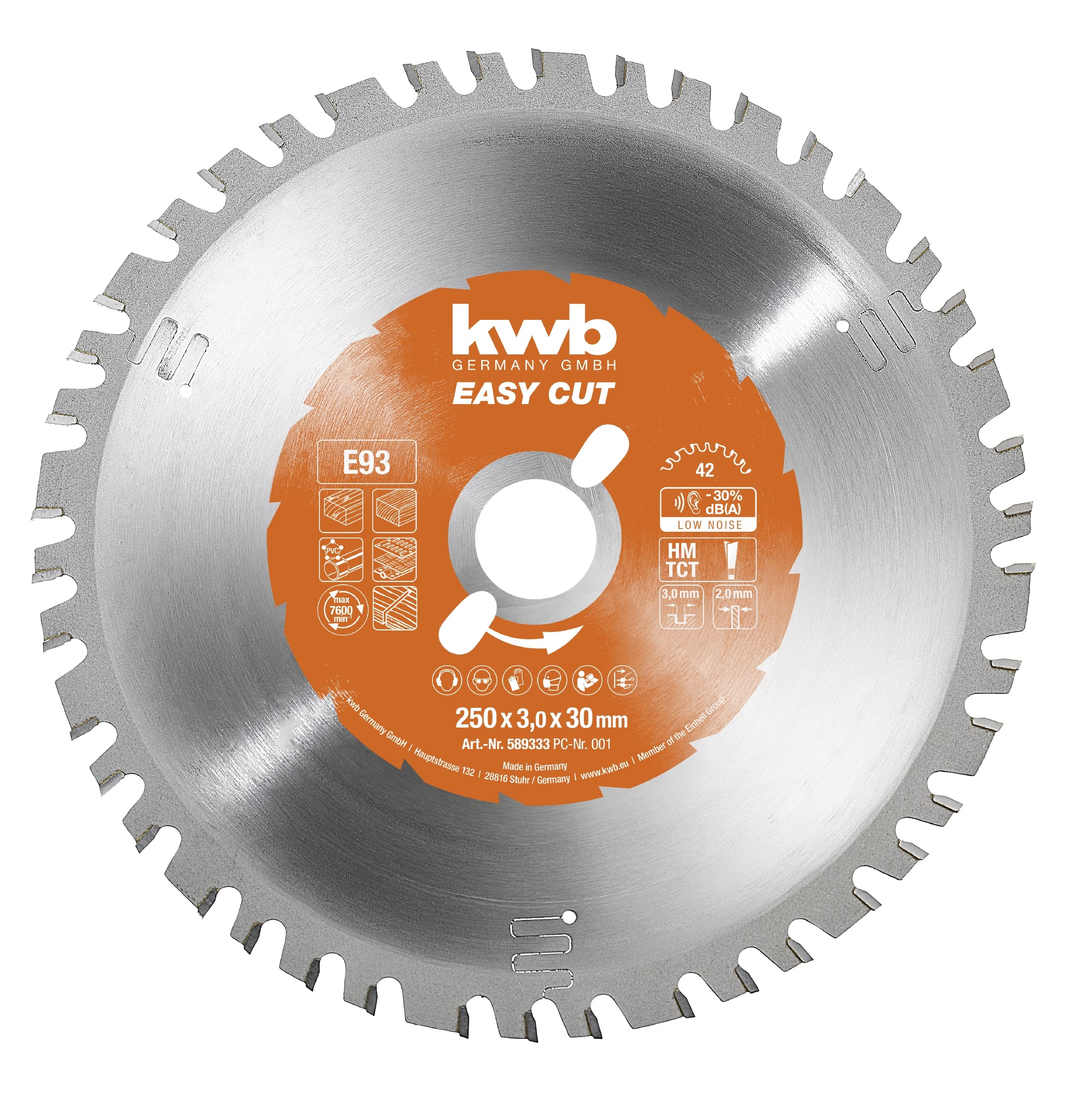 kwb 5893-33 Profile Wood Leaf CV, 250 x 30 mm