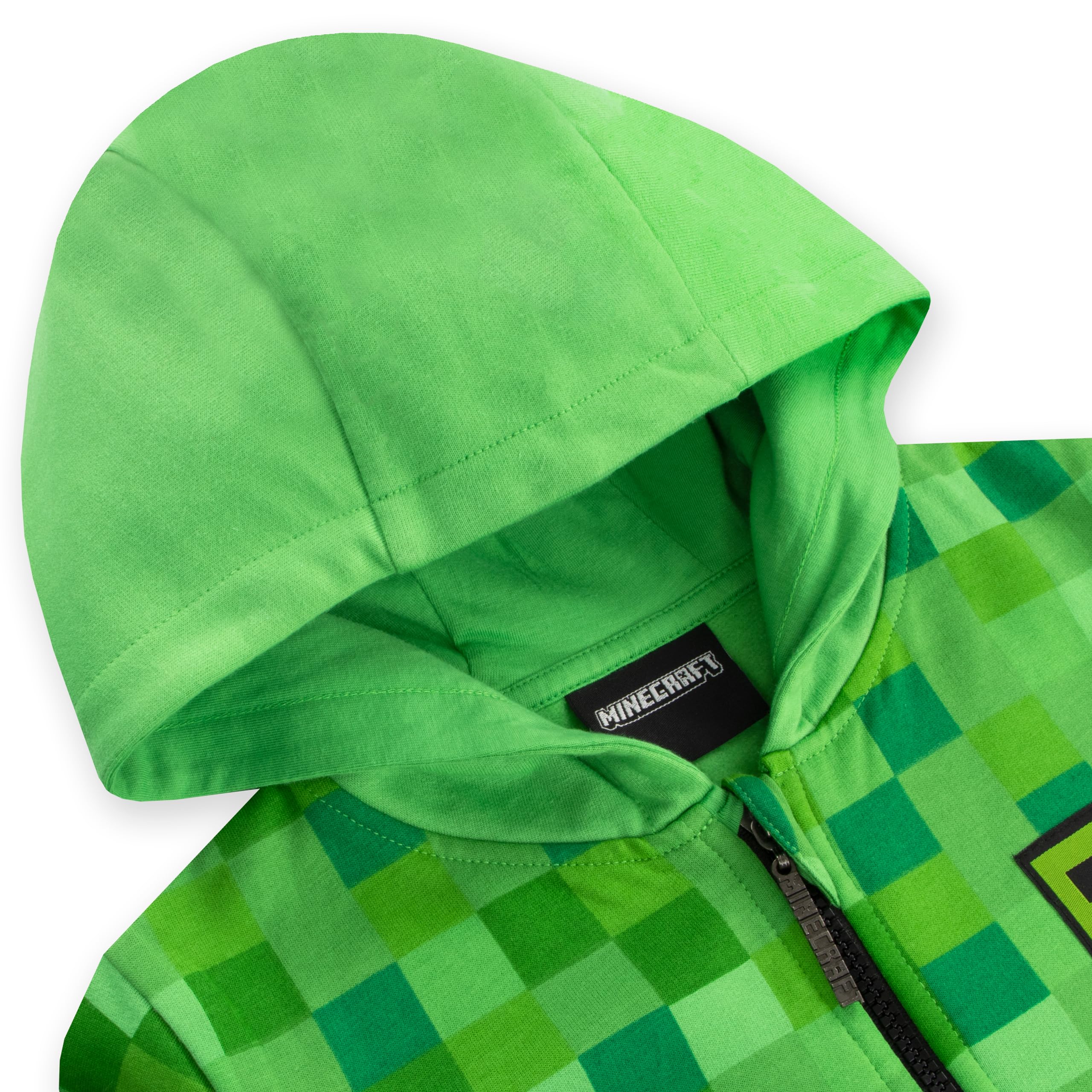 Minecraft Zip Up Hoodie | Creeper Boys Hoodie | Hoodies For Boys | Sizes 6 To 14