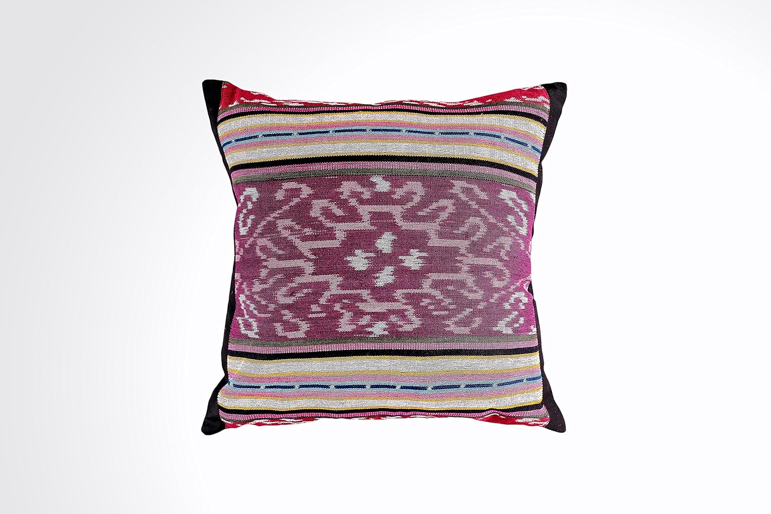 Amazon Com Ikat Pillow Cover Pink And Purple Ethnic Boho