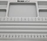The BeadSmith Travel Bead Design Board with Gray Flock Lid 7.75x11.25 in view 3