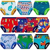 BIG ELEPHANT Toddler Training Pants, Soft Cotton Absorbent Training Underwear for Baby Boys & Girls