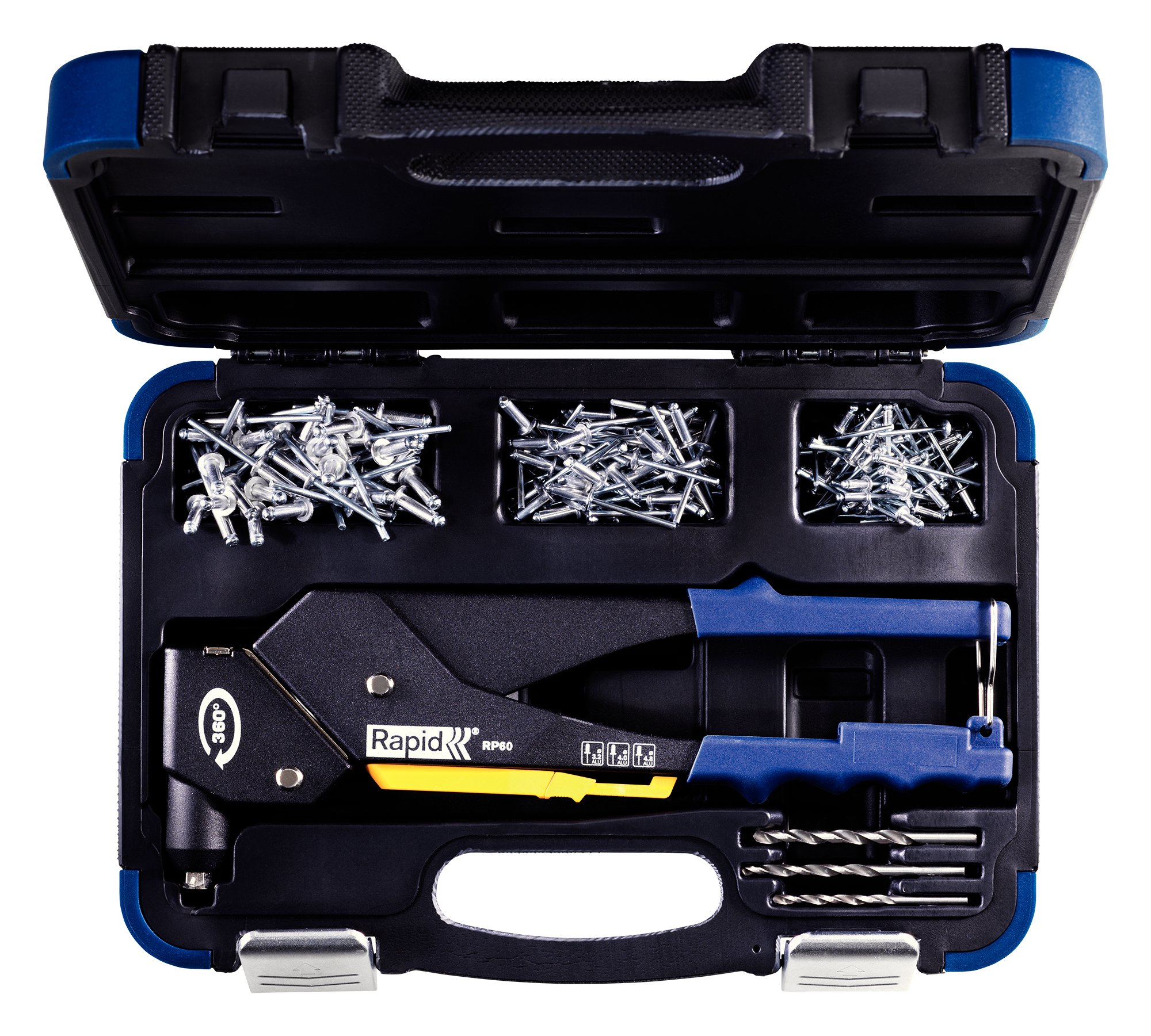 RAPID 5001128 RP60 Multi Hand Riveter with Case,Blue