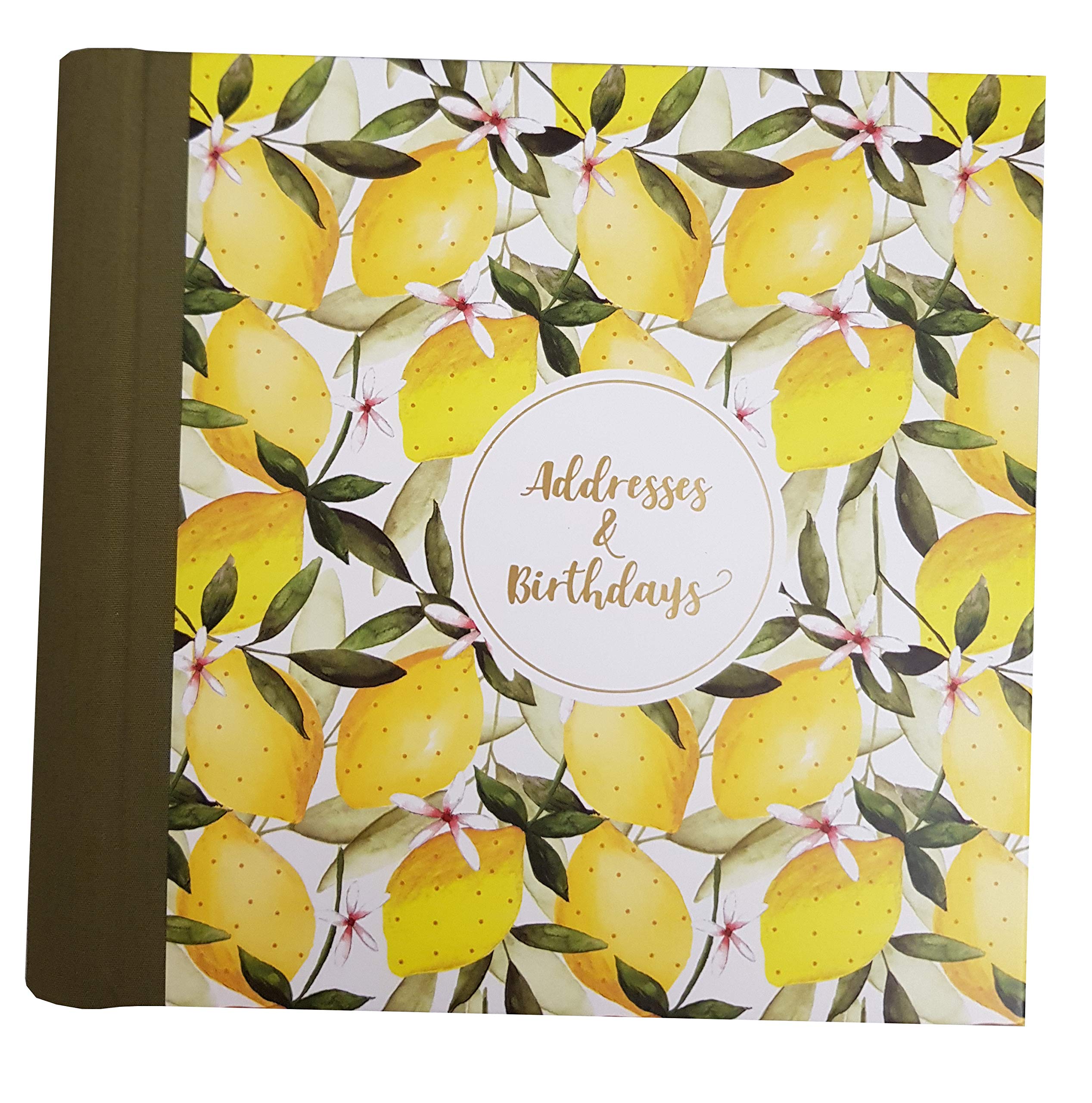The Art File - Oranges & Lemons Hardback Address & Birthday Book