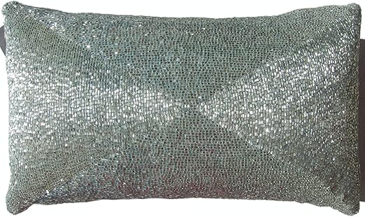 Amazon Com Max Studio Beaded Decorative Urban Chic Toss Pillow